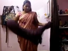Desi village bhabi undressing and dressing up