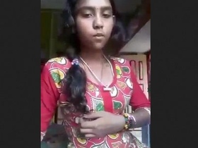 Teen Indian girl pleasures herself in this solo video