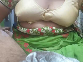Aunty Desi's big tits in a rural setting