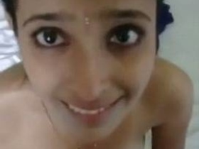 Indian wife gets caught cheating and swallows cum in a sexy video