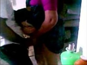 Indian woman in saree enjoys handjob at home