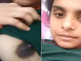 Desi college girl's video with friend in homemade setting