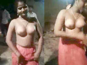 Indian girl strips and dances sensually