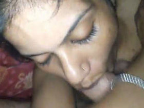 Indian wife roughly gives oral pleasure