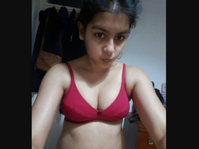 Indian aunt undresses and pleasures her partner on camera