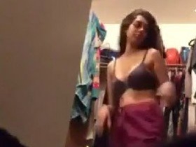 Karishma, the sultry cousin, reveals her seductive side in the bathroom