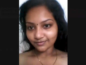Cute Tamil girl flaunts her body on camera
