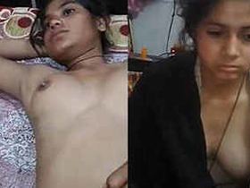 Cute Indian girl with big boobs gets recorded by lover