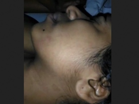 Cute black girl gives a blowjob and gets fucked