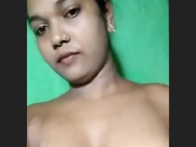 Indian wife with big breasts gets naughty