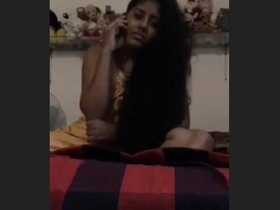 Bhabi's dirty talk and solo play on the phone