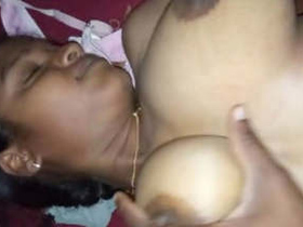 A married wife from India receives oral and manual stimulation before engaging in intercourse