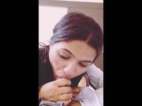 Indian girl from Delhi enjoys giving oral pleasure