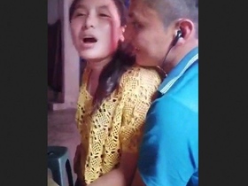 Nepali couple gets frisky in public at a restaurant
