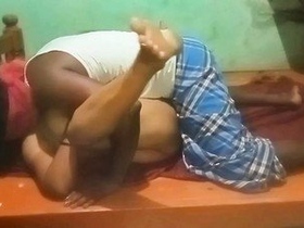 Indian aunty cheats on her husband by getting it on with a village man