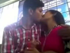 Desi couple shares a passionate cuddle and kissing session