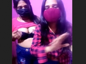 Watch Kajal and her girlfriend in a steamy lesbian video