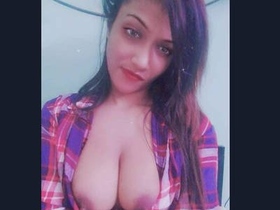 Young and adorable South Asian girl reveals her seductive charm
