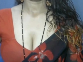 Indian busty wife on webcam