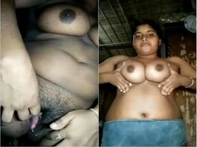 Exclusive video of a busty Indian amateur showing off her body