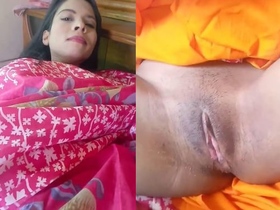 Adorable South Asian college girl shows off her attractive vagina