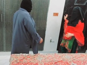 A young Pakistani girl has rough sex with her step brother in a private room, recorded in clear Hindi audio