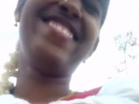 Local sexy Indian girl shows off her nude body outdoors