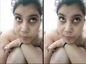 Desi girl records a private bathing video for her lover
