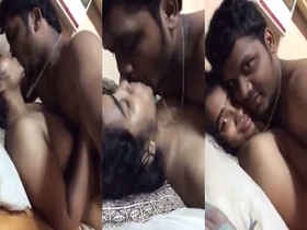 Naughty couple in south indian MMS video goes nude