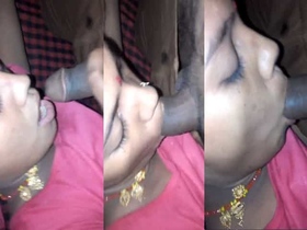 Village Bhabhi from India gives a sexy blowjob in MMS