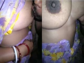 Exclusive video of husband sucking wife's breasts