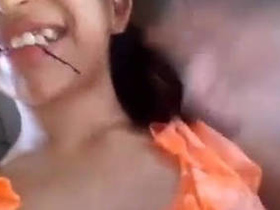 Cute desi girl with big boobs gets naughty in bed