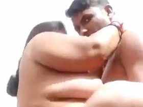 Desi BBW gets lifted up and banged in the air