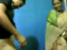 Lucky guy gets to fuck his friend's mom in a saree