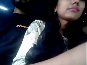 Desi couple's steamy taxi romance