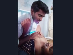 Marathi wife with large breasts performs a passionate oral sex act