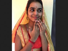 Cute desi teen in video of her first time