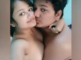 Desi Indian girlfriend gets wild with her boyfriend in this hairy pussy video