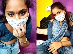 Watch a Tamil bhabhi in action on camera