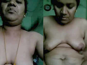 Desi Tamil aunty takes control in top position