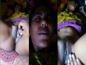 Hot South Indian aunty shows off her black pussy on camera