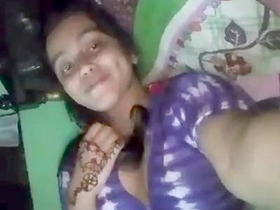 Freshly married village belle flaunts her sultry intimate area