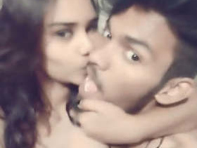 Indian college couple enjoys steamy romance in bed