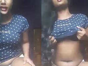 Indian woman strips down to lingerie on sex cam