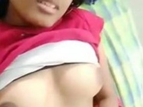 Tamil girlfriend pleasures herself in solo video