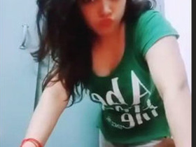 Cute Indian girl with big boobs gets naughty