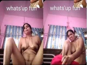 College girl gets naughty on a video call