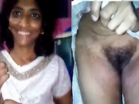 Indian wife's breasts and intimate area uncovered
