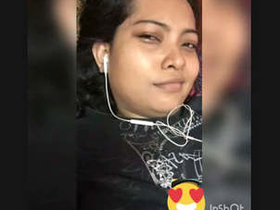 Merged clips of a South Indian woman on a video call while nude