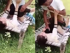 Experience the thrill of outdoor sex with this khet video